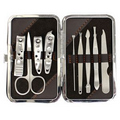 Leatherette Manicure Set 3-Brown